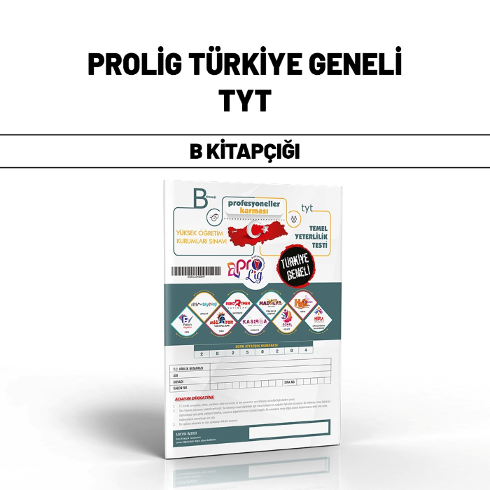 PROLİG TYT TÜRKİYE GENELİ SNV B - 25-26